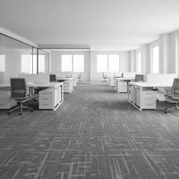 Tapis en briques directement de l'usine 50x50 Boucle en polypropylène écologique antidérapant insonorisant pour hôtel chambre bureau