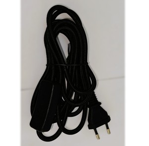 Châu Âu tiêu chuẩn 2.5 Meter VDE vải Cáp 303 điều khiển từ xa thiết bị chuyển mạch 2*0.75mm2 rắn Conductor PVC điện cắm 220V cho - Product Image 5