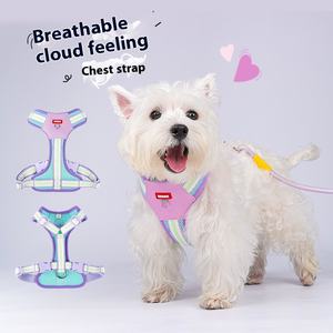 New Bear Bomei Puppy Outdoor Walking Dog Leash Colorful Polyester <strong>with</strong> Padded Feature Printed Pattern Better <strong>Old</strong> Dog Chest Back - Product Image 1