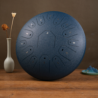 Factory Direct Guangdong Made 14 Inch 15-Note Steel Tongue Drum Percussion Instrument Single Layer Custom Logo Available