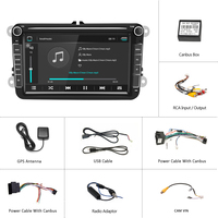 Autoradio 2din Android 12 pour VW/Golf/Polo/Passat/b7/b6/SEAT/leon/Skoda 8 "pouces 2 DIN GPS Wifi SD Auto Stereo