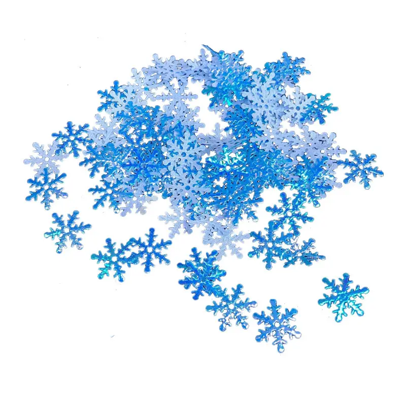 Snowflake colorful paper scraps Christmas tree decoration home furnishings winter party supplies