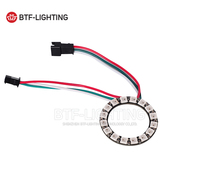 WS2812B — anneau lumineux Led rond avec adressable, lumière Arduino, rvb, dc 5v