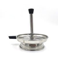 Séparateur de charbon de bois pour narguilé en alliage d'aluminium Accessoires pour narguilé Séparation de charbon de bois Bol de remplacement pour narguilé Boutique Lounge Bar