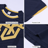 Livraison rapide, maillot de football personnalisé pour hommes, tissu jacquard de qualité supérieure, respirant, maillot de football à haute élasticité, uniforme d'équipe