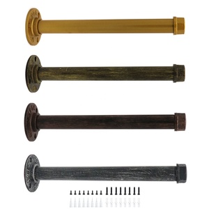 Meetvii — supports muraux flottants en acier, salle de sport industrielle en fonte, Support robuste pour tuyau, décoration en métal, fer - Product Image 2