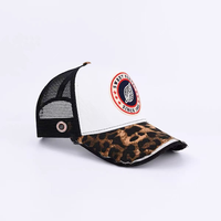 Gorra Trucker Home Run Vintage de Lona Desgastada con Visera a Cuadros Ajustable Impermeable 100% Poliéster