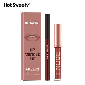 Fournisseur OEM de rouge à lèvres liquide haute pigmentation, ensemble de rouge à lèvres, gloss et crayon à lèvres avec logo personnalisé, ensemble de gloss et crayon à lèvres en marque privée - Product Image 6