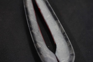 High Performance AE Style Forged Carbon Fiber Front Lip Diffuser Front Canards BODY KIT Fit for BENZ CLA45S CLA45 2020+// - Product Image 5