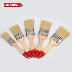 4 Zoll hochwertige reine Borsten Pinsel mit Holzgriff Wandfarbe Pinsel in Pinsel