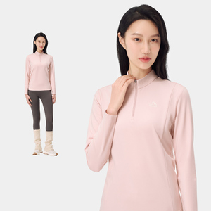 Maglietta da <span class=keywords><strong>donna</strong></span> Casual da esterno a manica lunga foderata in pile 2024 <span class=keywords><strong>camicie</strong></span> antibatteriche ad alta elasticità per l'escursionismo sportivo - Product Image 4