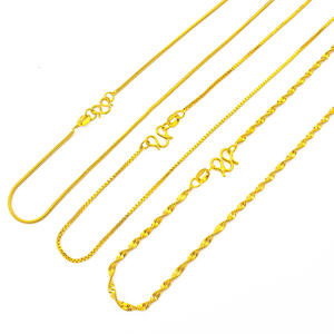 Dubai gold <span class=keywords><strong>jewellery</strong></span> designs collana in oro con catena 24k per donna nuovo <span class=keywords><strong>design</strong></span> di catene d'oro - Product Image 4