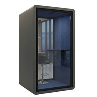 Cabine Acoustique Moderne Nexo Pod de Qualité Supérieure, Monoplace, Écologique, avec LED, pour Bureau à Domicile et Hôtel, Réunions Vidéo et Concentration