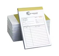 Usine directe formulaire de commande personnalisé facture reçu vente carnet de commande Ncr papier autocopiant 2 ~ 3 pièces 50 ensembles