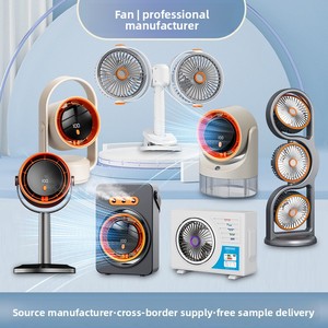 Nouveau ventilateur humidificateur USB <span class=keywords><strong>de</strong></span> bureau et mural avec moteur sans balais, 3 vitesses, design pliable et éclairage intégré pour usage au bureau - Product Image 4