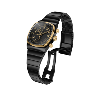 <span class=keywords><strong>Reloj</strong></span> Elegante para Hombre, Resistente al Agua 100M, con Correa Cuadrada de Acero Inoxidable, Cronógrafo Híbrido con Movimiento de Cuarzo, a la Moda - Product Image 3