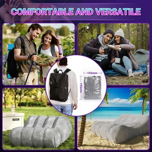 <strong>Air</strong> Inflatable <strong>Sofa</strong> <strong>Bed</strong> Chair for Outdoor Camping &amp; Bedroom Use Reclining &amp; Foldable Relaxation Tool for <strong>Sofa</strong> <strong>Bed</strong> - Product Image 2