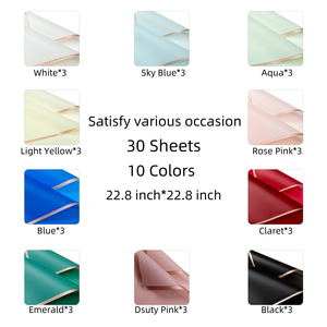 Wholesale Ouya Floral <b>Tissue</b> <b>Paper</b> Waterproof Double Colors Flower Bouquet Wrapping <b>Paper</b> Roll Korea <b>Paper</b> to Wrap Bouquets - Product Image 4