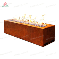 Corten Steel Flame Propane Extérieur Patio Gaz lpg Chauffage Cheminée Gaz Intérieur