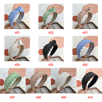 Japon et Corée du Sud paille tresse bandeau de cheveux mode douce fille nouée cheveux accessoires vacances d'été Lafite herbe bandeau