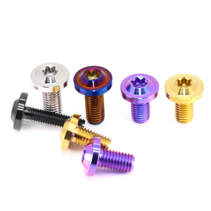 Anodized M5 đầy màu sắc hợp kim titan Torx đĩa đầu bu lông titan ổ đĩa sáu Thùy xe máy - Product Image 6