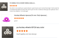 Roues de remplacement pour patins à roulettes de hockey en PU résistant à l'usure, à rebond élevé, monocouche ou double couche, 59 mm, couleur personnalisée SHR76A 80A