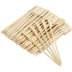 Piques en bambou naturel pour cocktails, brochettes de fruits, grillades, cuisine, barbecue, collations, plus de choix de tailles - Product Image 3