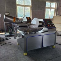 Cortadora de Carne Industrial Eléctrica de Alta Eficiencia de 20L, Cortadora de Carne Automática con Tazón