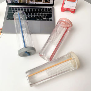 Student Straw Cup Large Capacity Bpa Free Portable For Couple Back To School Summer Use - Product Image 2