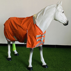 ผ้าห่มคอมโบสำหรับขี่ม้าฤดูหนาว1200D 350กรัมมีฮูดยืดหยุ่นถอดออกได้ - Product Image 1