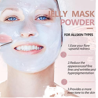 Masque Visage Professionnel Poudre de Gelée JELLYMASK Bio 30 Parfums 650g Rose Or 24K Arbutine VC Masque Peel Off pour Spa