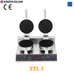 Nouvelle gaufrière électrique <span class=keywords><strong>belge</strong></span> entièrement automatique à double tête de 2,4 kW, en acier inoxydable, économie d'énergie, revêtement antiadhésif - Product Image 4