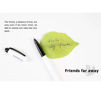 Notas Adhesivas con Forma de Hoja, Papel Creativo para Notas, Adhesivos Bonitos para Notas, Adhesivos Decorativos para Libros, Etiquetas para Mensajes DIY