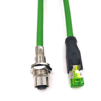 Connecteur RJ45 M12 vers Ethernet Newstep, assemblage 4 broches codées D, type CAT6, indice de protection IP68, laiton plaqué or pour caméra IP de sécurité