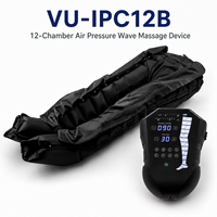 Pantalon de récupération à compression d'air rechargeable professionnel à 12 chambres, pression de 30 à 240 mmHg pour le drainage lymphatique et la récupération des athlètes