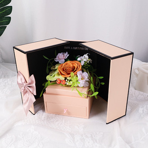 Caja de Regalo de <span class=keywords><strong>Perfume</strong></span> con Collar, Flor Eterna, Caja de Regalo de Doble Apertura, Regalo de San Valentín 2026 - Product Image 5