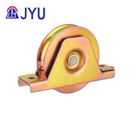 Poulie de rouleau de roue de porte coulissante galvanisée à roulement unique avec support interne-Golden