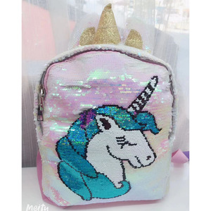 2020 più nuovo shiny glitter Carino Unicorn Zaino Sacchetti Sacchetto di Scuola del fumetto insieme per i bambini delle ragazze - Product Image 4
