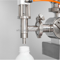 Machine de remplissage de boissons semi-automatique pneumatique de 10 à 5000 ml pour bouteilles, sachets et canettes