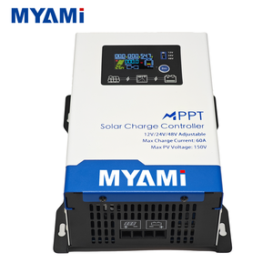 Régulateur de tension MYAMi PV 60 <span class=keywords><strong>amp</strong></span>ères, contrôleur de charge solaire <span class=keywords><strong>MPPT</strong></span> 60A 12V 24V 48V réglable, entrée PV max 150V, haute efficacité 99% - Product Image 3