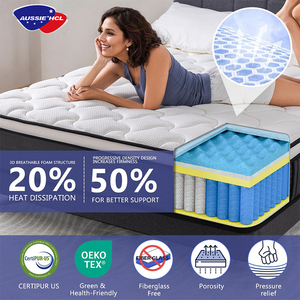 <span class=keywords><strong>Matelas</strong></span> de lit d'hôtel cinq étoiles de haute qualité, hypoallergénique, à ressorts ensachés massants, en latex et mousse à mémoire de forme pour chambre à coucher - Product Image 4