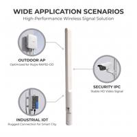 Antenne WiFi externe double bande 2,4G 5,8G, antenne à lame blanche RP-SMA mâle à gain élevé 3/4dBi