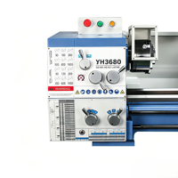 Tour manuel multifonction YH3680 de qualité industrielle pour usage domestique, mini-tour de bureau haute puissance pour le travail des métaux