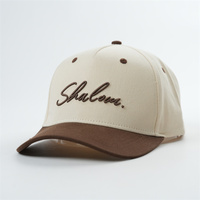 Casquette de baseball personnalisée avec logo, design tendance, broderie en gros, 5 panneaux, design bicolore, casquette en coton, casquette pour papa, homme