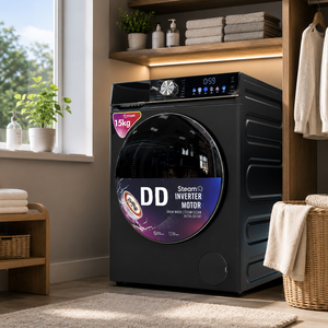 Lave-<span class=keywords><strong>linge</strong></span> séchant combiné 15 kg personnalisable OEM, entièrement automatique, <span class=keywords><strong>à</strong></span> chargement frontal, avec technologie Inverter - Idéal pour le <span class=keywords><strong>linge</strong></span> familial et les grandes charges de literie - Product Image 1