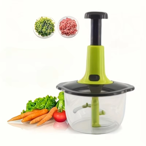 1500ml Manual Press Vegetable Cutter Stainless Steel Blades Multi-functional Handheld Cooking & <b>Mincing</b> <b>Machine</b> - Product Image 6