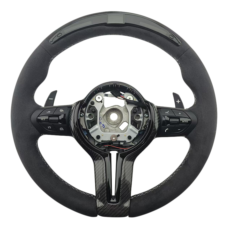 Serie 2 F22/F23/F44+Alcantara+LED+Paleta+Costuras blancas