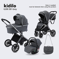 Kidilo Poussette Légère pour Bébé Paysage Haut Bidirectionnel Peut S'asseoir et S'allonger Pliable en Un Clic pour Nouveau-Nés et Enfants