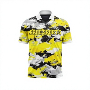 Premium Quality Wholesale Custom Polo Shirt Purple Yellow V Neck Casual <b>Sports</b> <b>Apparel</b> Manufacturer Supplier Top - Product Image 3
