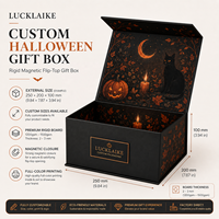 Boîtes d'emballage rigides de luxe personnalisées avec logo pour cadeaux d'entreprise, bonbons, bougies, fermeture magnétique, pour coffrets cadeaux d'Halloween